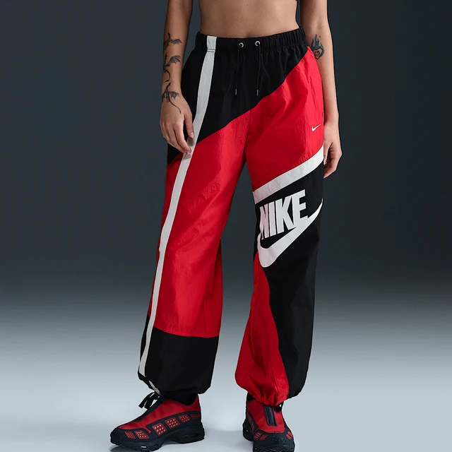 Nike Authentic New Pantalon de sport décontracté tissé à jambes larges pour femme HJ4179-657 1