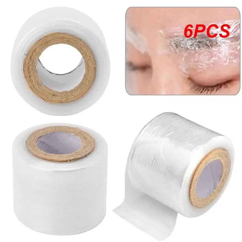 

6PCS Tattoo Lip Eyelash Eyebrow Plastic Wrap Remove Individual Eyelash Extension Grafting Accessories Professional Makeup