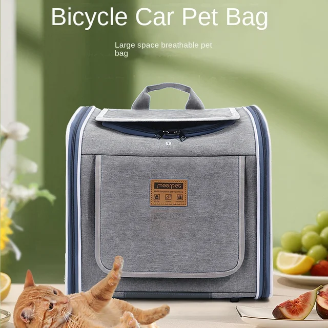 Bicycle Carrying Cat Bag Dog Bag Pet Bag Portable Backpack For Outdoor Use Suitable For Carrying Bicycles And Motorcycles 2
