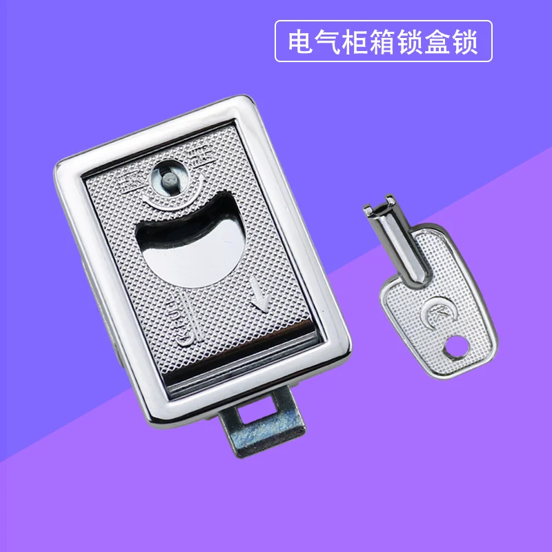 Замок из цинкового сплава для станок, дверей шкафов, плоский замок для промышленных электрических шкафов