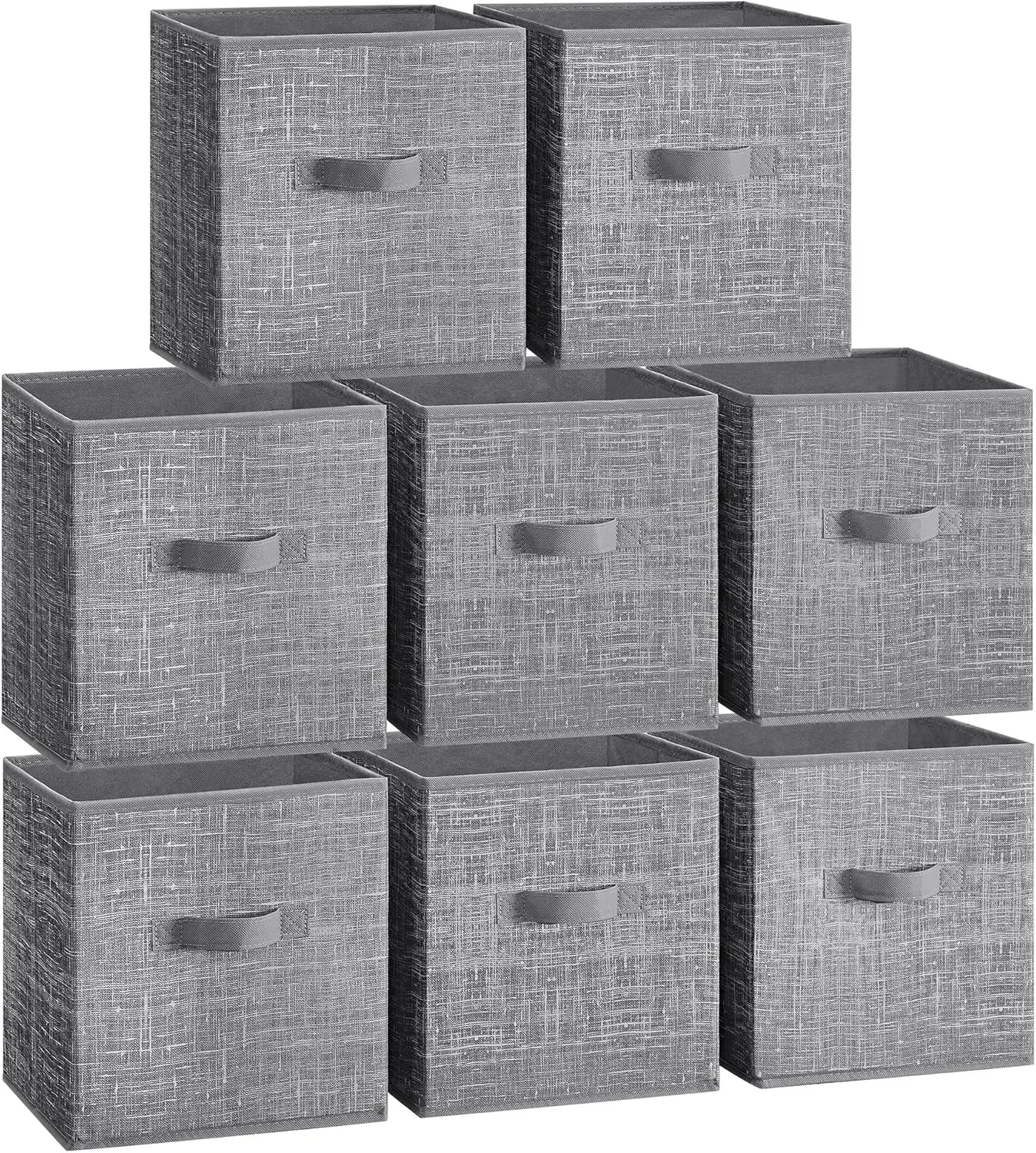 Storage Cubes,  Non-Woven Fabric Bins with Double Handles, Closet Organizers for Shelves, Foldable, for Clothes 2