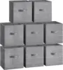 Storage Cubes,  Non-Woven Fabric Bins with Double Handles, Closet Organizers for Shelves, Foldable, for Clothes 2
