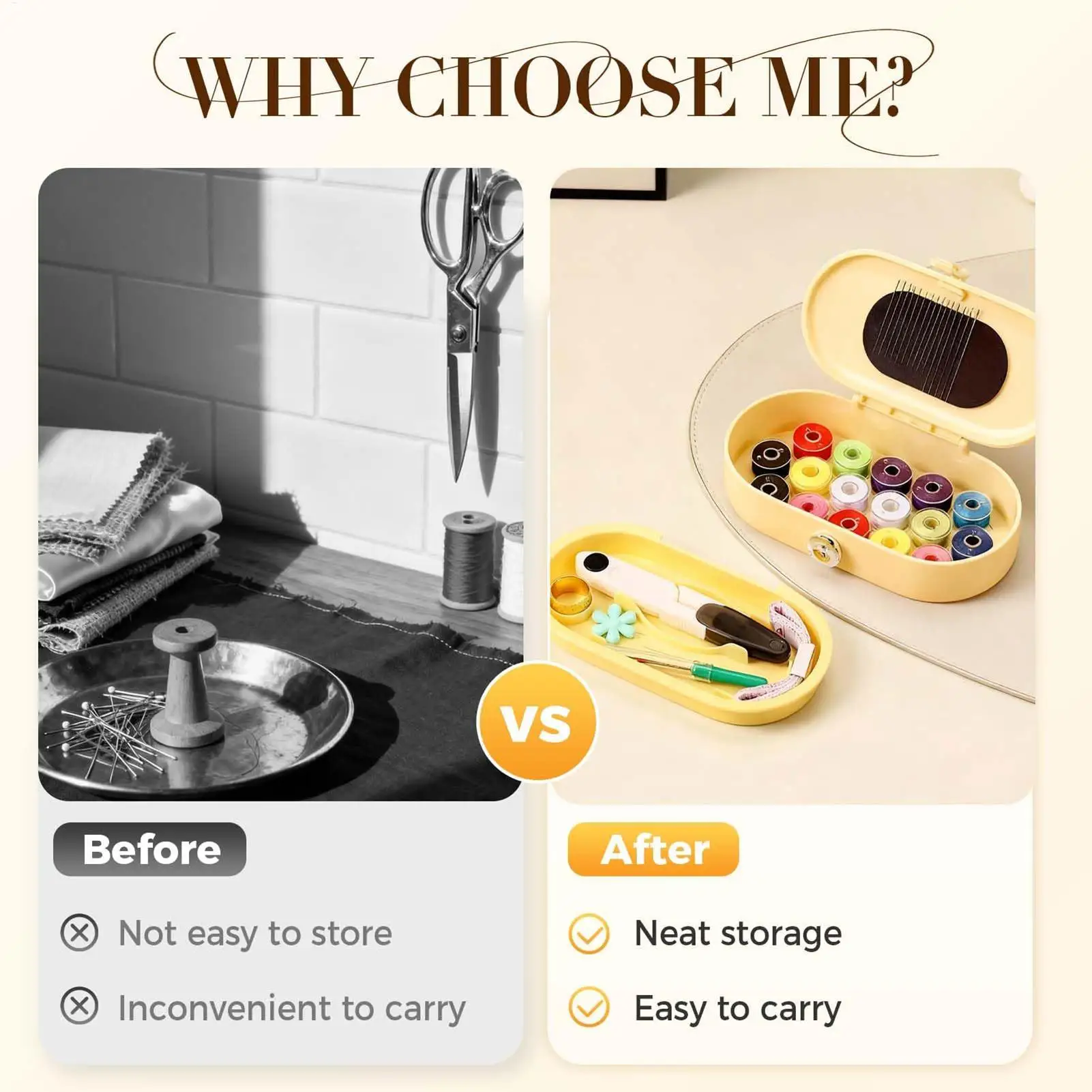 Travel Sewing Kit Repair Tools Craft Repair Project Kit For Business Trip Outdoor Adventure Dorm Daily Commuting Vacation Travel