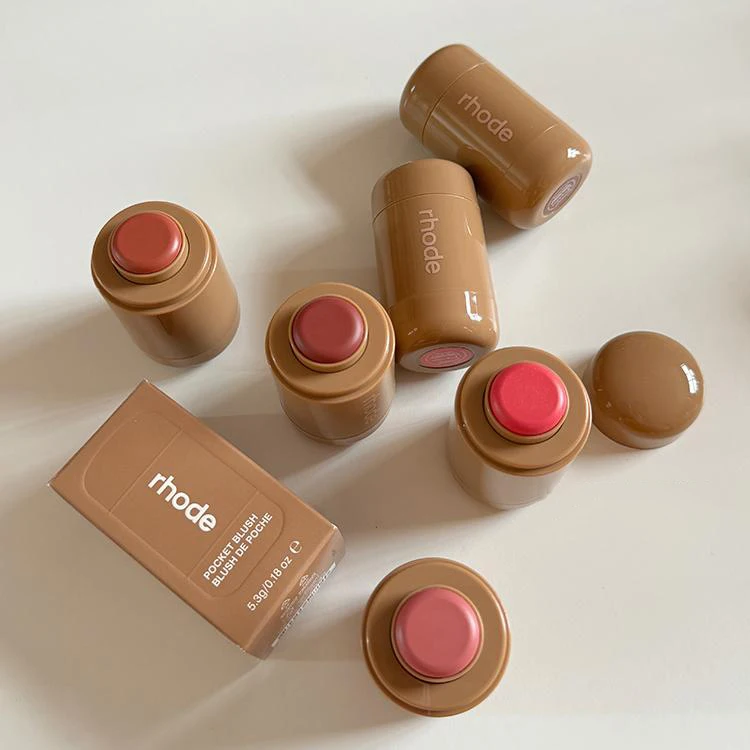 Makeup Cheek Blusher RHODE Cream Blusher Stick Lip Gloss Phone Case For iPhone New Toast SALTY TAN Raspberry Espresso Lipstick INS