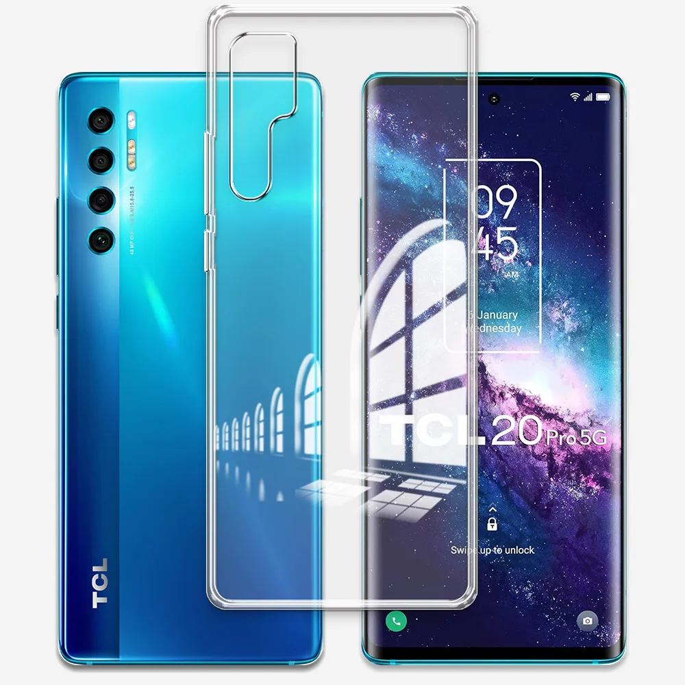 Premium Clear Soft Silicone TPU Shockproof Phone Case - Transparent Protective Cover