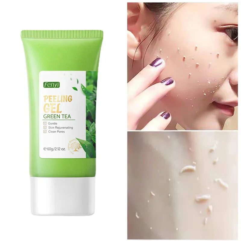 

Green Tea Peeling Visage Exfoliator Exfoliating Piling Quimico Para Manchas De La Piel Body Lotion For Face Glowing Skin 60g