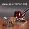 Stainless Steel Smoking Pipe Holder Rack Portable Foldable Tobacco Smoking Pipe Display Stand Accessories 1