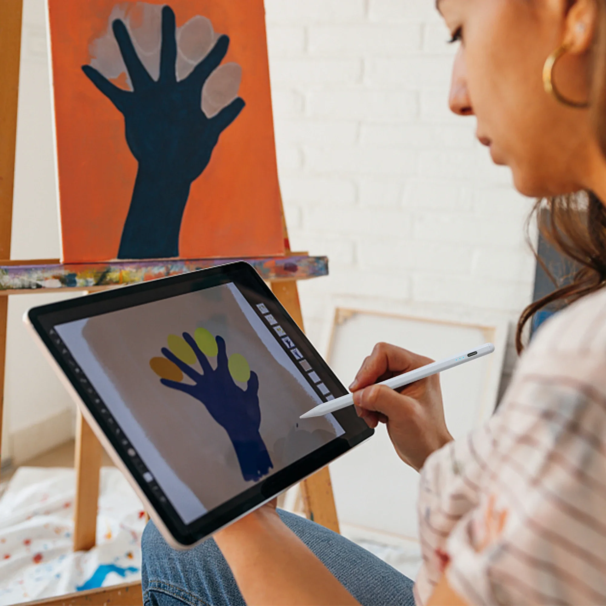 Apple Pencil ŸϷ  1 2 iPad 10th 9th 8th 7th 6th Air 5th 4th 3rd Generation Pro 12.9 11ġ Mini 6 5 Palm Rejection
