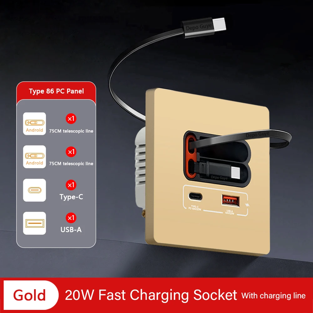 ตัวเลือกสินค้า แผงชาร์จเร็ว USB-C 20W ชาร์จได้ทุกอุปกรณ์