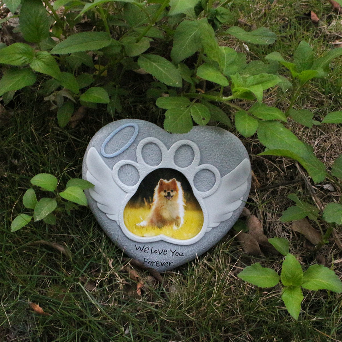 Pet Tombstone-Suitable for Missing Cats/Dogs, Compassionate Gifts, Garden Stone Statues, Suitable for Outdoor Gardens, Lawn