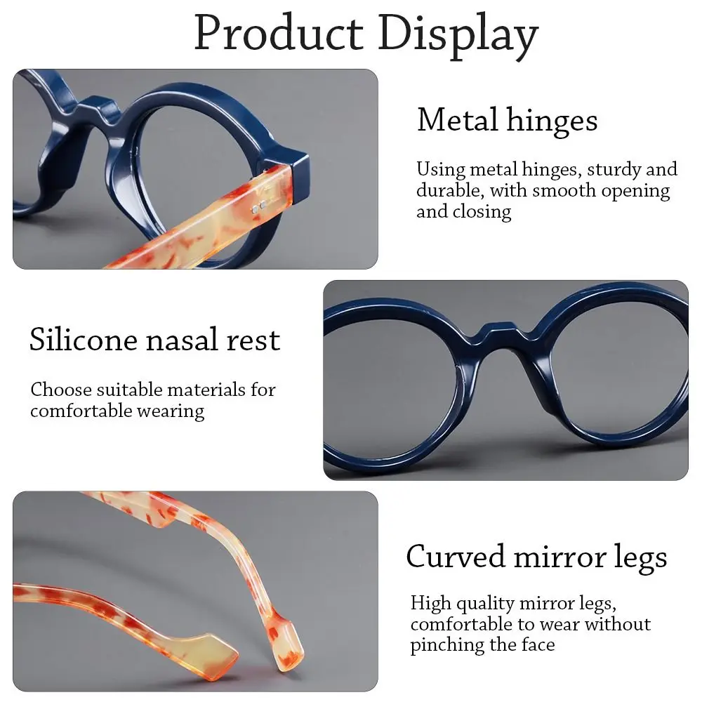 Vintage Small Frame Reading Glasses Ultralight Eye Protection Presbyopia Eyeglasses PC Hyperopia Glasses Office