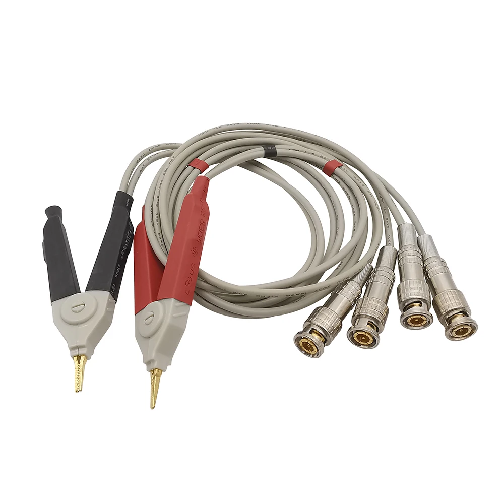 1Pair LCR Meter Test Leads to BNC Test Clip Terminal Test Line Wire