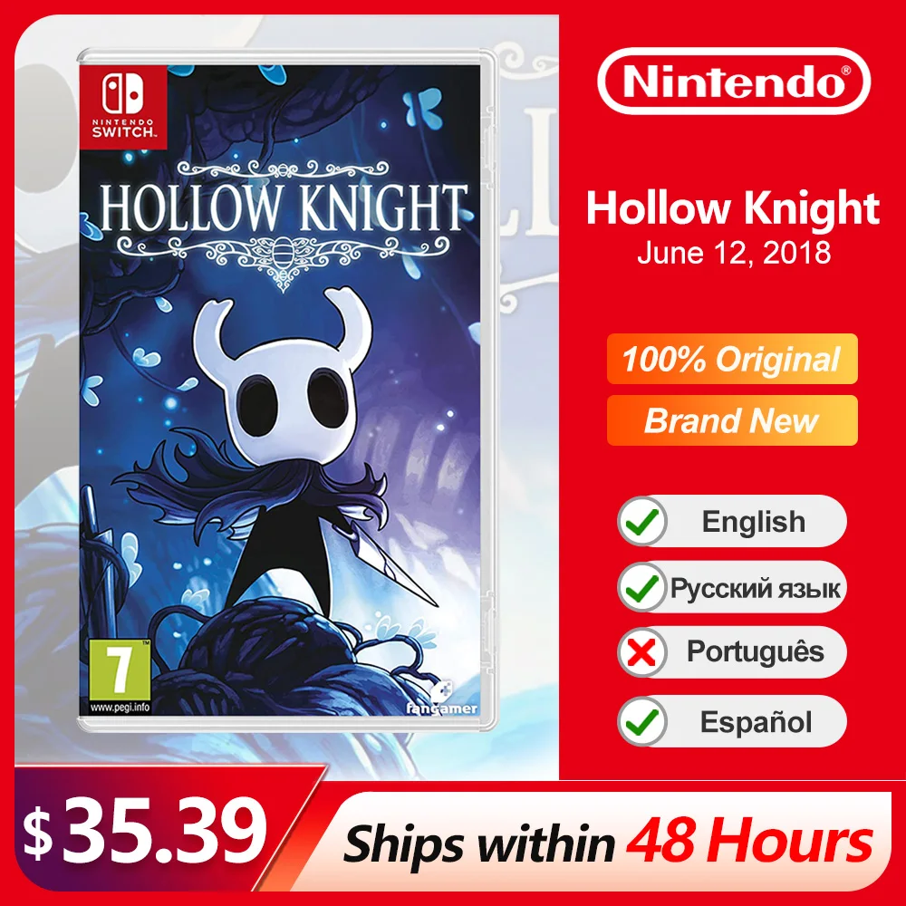 Hollow Knight Nintendo Switch Offerte Di Gioco 100% Ufficiale Originale Gioco Fisico Card Action Adventure Genere Per Switch Oled Lite