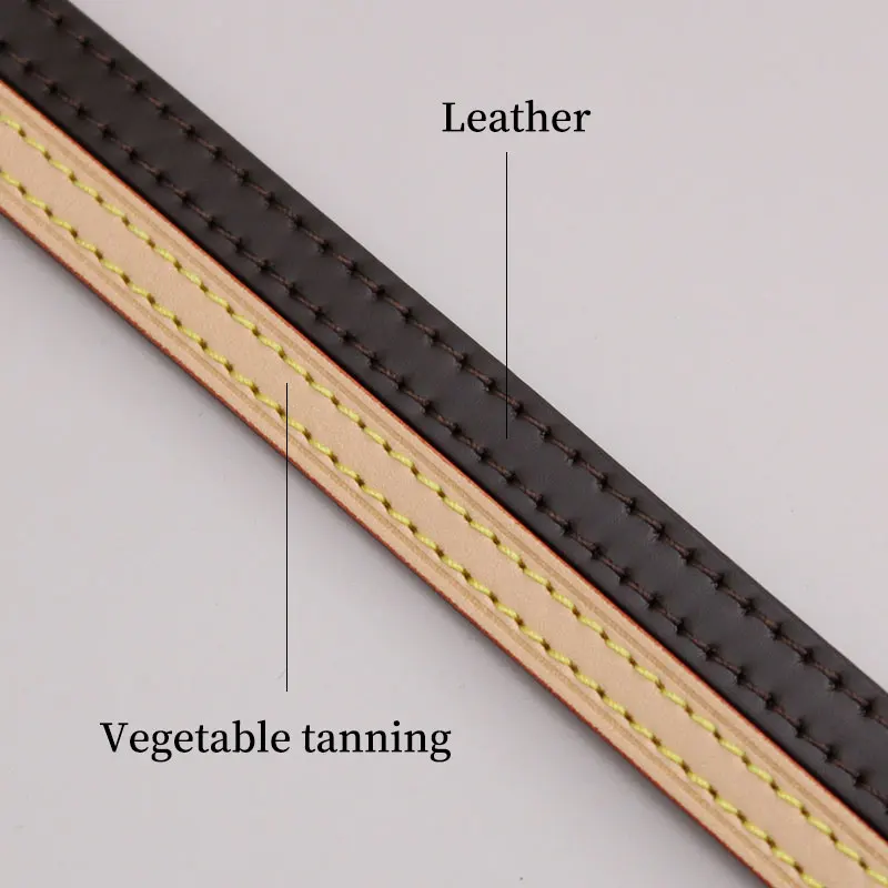 TINBERON 60CM Bag Strap For Luxury Tote Bag Handbag Handle Strap Parts Accessories Replacement Vachetta Leather Shoulder Straps