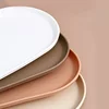 Stackable Oval Tray Nordic Style Storage Trays Dim Sum Fruit Dessert Tray Jewelry Storage Tableware Plate Kitchen Accessories 5
