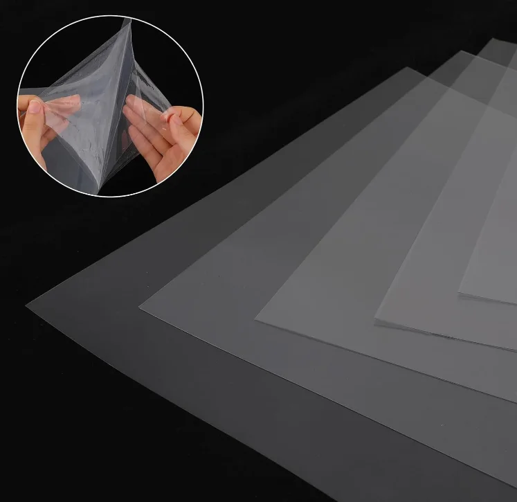 Size A5 Transparent PVC Binding Cover Clear Plastic Acetate Sheets Thickness 200micron