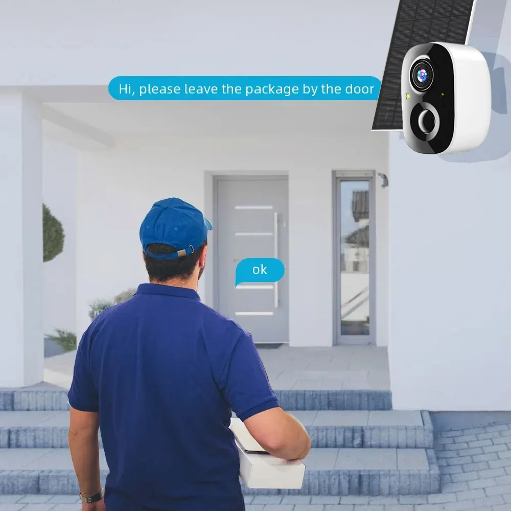 5MP WiFi 태양광 IP 카메라 시스템 키트 4CH 4.39인치 화면 NVR 컬러 야간 투시경 PIR 감지 야외 무선 보안 시스템