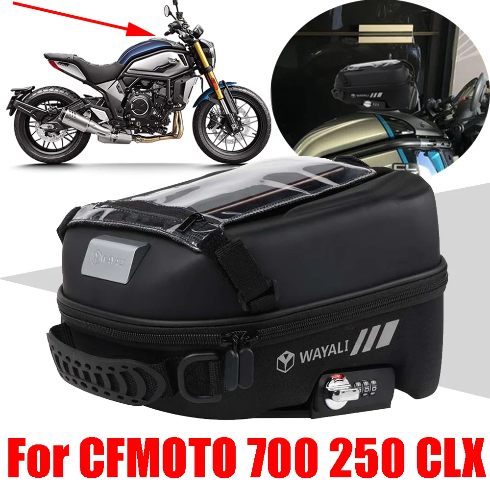 For CFMOTO CF MOTO 700 CLX 250 CL-X 700CLX 700CL-X 250CLX Accessories Tank Bag Luggage Backpack Tanklock Waterproof Storage Bags motorcycle tank bag