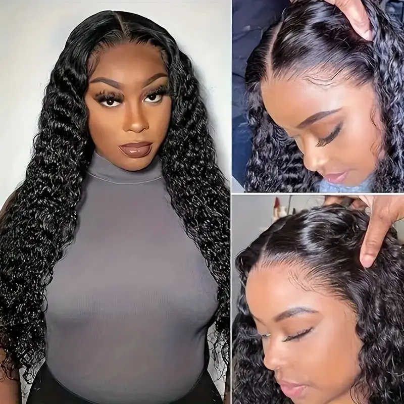 13x4 Lace Frontal Wig Deep Wave 13x6 Lace Front Wigs Human Hair HD Transparent  Human Hair For Women And Wavy Wigs