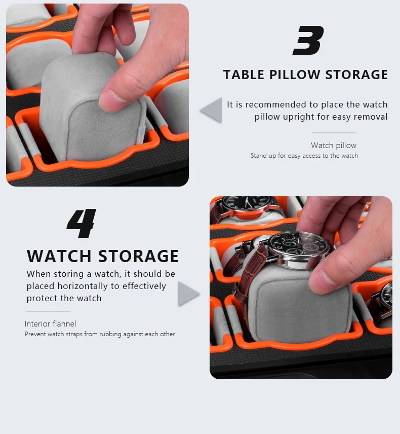 Waterproof Watch Storage Box for Men with Secure Anti-Drop Design, Portable Jewelry Dis... - SKU WSB01521 - UGI Packaging