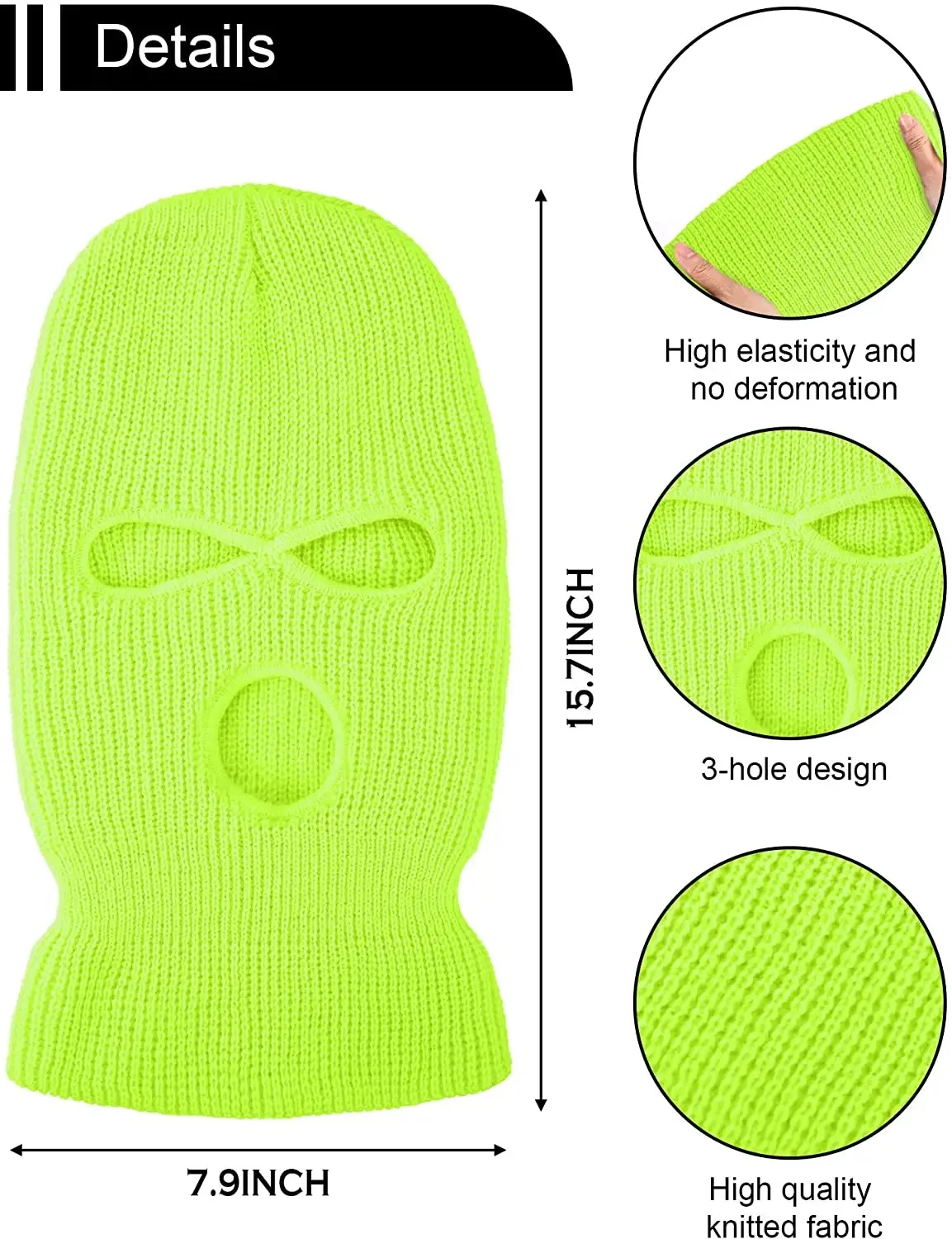 Balaclava mask army tactical 3 hole full face ski winter cap motorbike motorcycle helmet