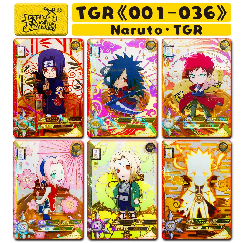 

Kayou Naruto Tgr-Series Anime Characters Uchiha Sasuke Uzumaki Naruto Hyuga Hinata Cartoon Toys Collection Cards Birthday Gift