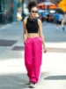 ABCDE Fitness Yoga Men's and Women's Loose Overalls Thin Loose Pants Running Trousers 0801 1