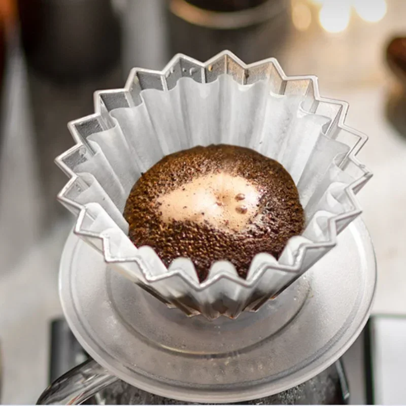 200 Filtres à Café En Papier Forme V - Taille 1 Pour 1-2 Tasses | Compatible Cafetières à Filtre Conique