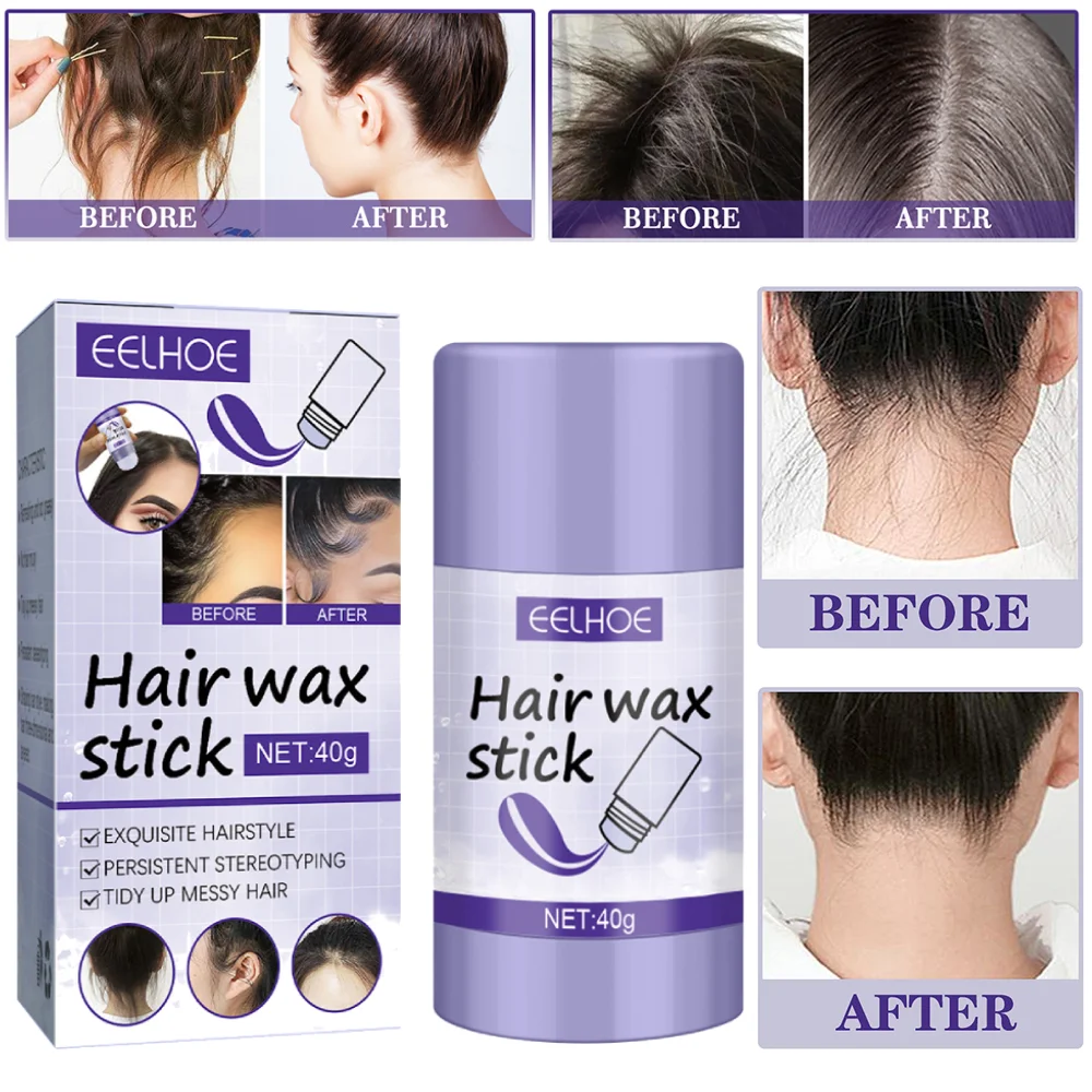 

New 40g Hair Wax Stick For Women Men Girl Smooth Repair Nourish Arrange Loose Wig Broken Hair Natural Hair Waxes Stick Cream