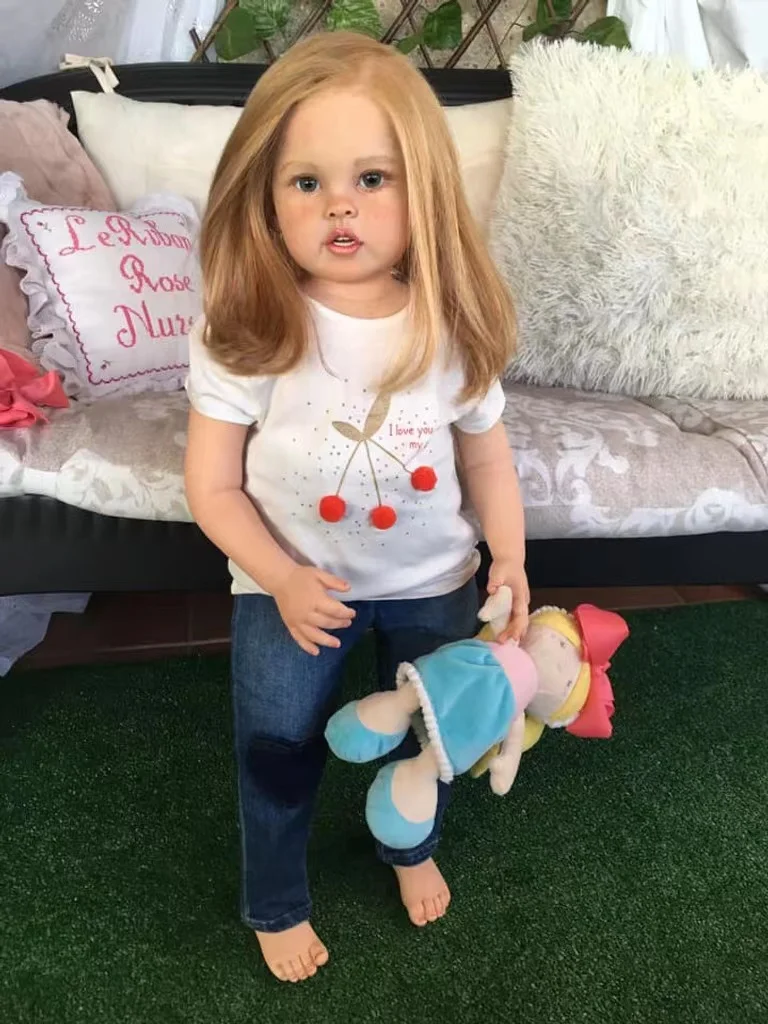 [in stock ]FBBD  32INCH Reborn Baby Doll Cressida Unpainted Kit Lifelike Soft Touch Fresh Color DIY Part With Cloth Body wit