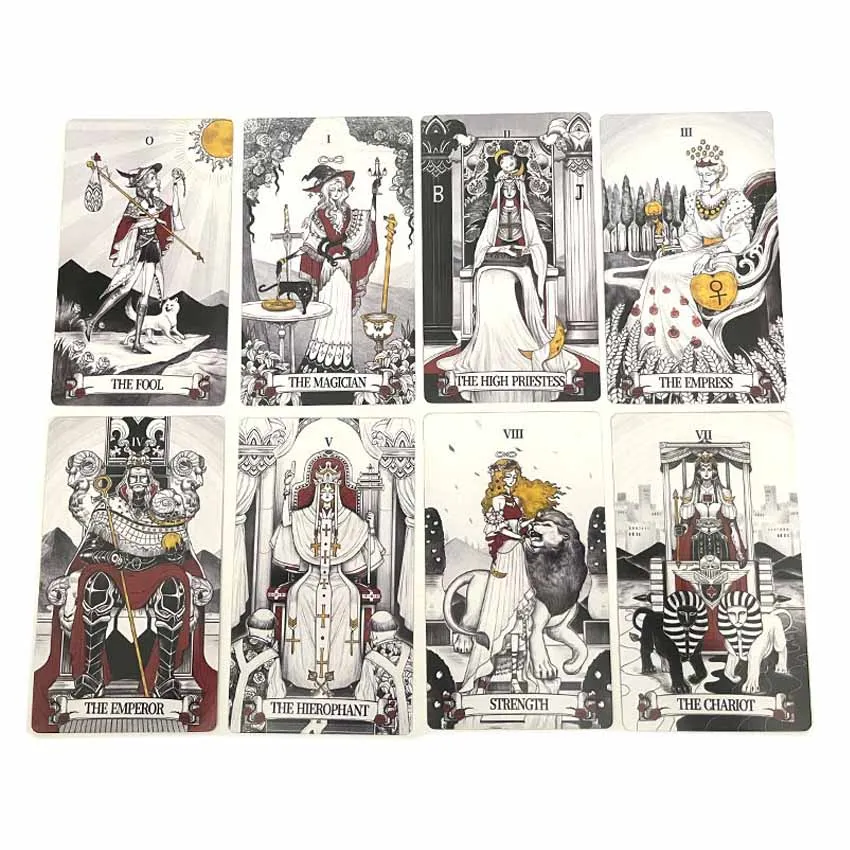12x7cm Secret Mirror Tarot Deck  Paper Manual Card Games 4