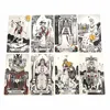 12x7cm Secret Mirror Tarot Deck  Paper Manual Card Games 4
