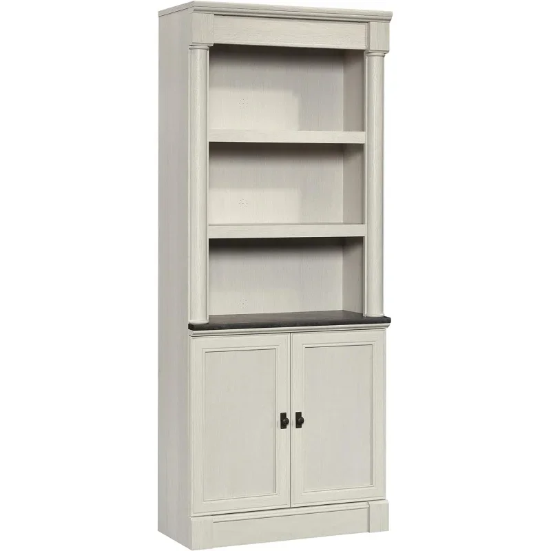 Sauder Palladia 5-Shelf Library Bookcase/Book Shelf, Glacier Oak Finish