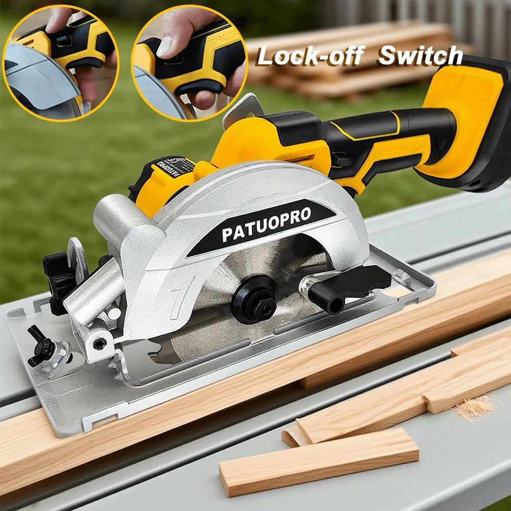 Electric Circular Saw 20V Brushless 125mm 5inch Cordless With Blade Fit Makita 18v Battery