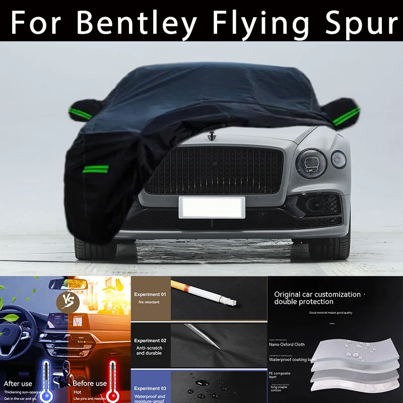 

For Bentley Flying Spur Outdoor Protection Full Car Covers Snow Cover Sunshade Waterproof Dustproof Exterior Car accessories