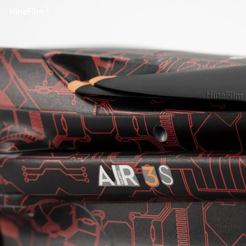 AIR3S 드론 스티커 커버 스킨 용 Hinefilm 스킨 DJI AIR 3S 드론 데칼 스킨 DJIAIR3S 보호대 가드 Air3 S 랩 필름