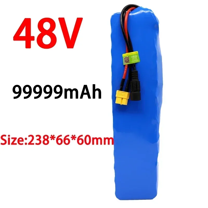 

48v99ah 1000W 13s3p 48V lithium ion battery pack XT60 plug for 54.6V electric bicycle and scooter. Engine, with BMS+54.6vcharger