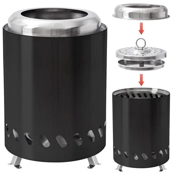 Portable Mini Tabletop Firepit | Smokeless Indoor Outdoor Bonfire 1