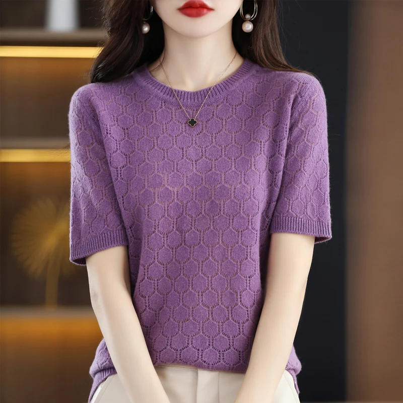 T-shirts Tricotés à Manches Longues Pour Femmes France