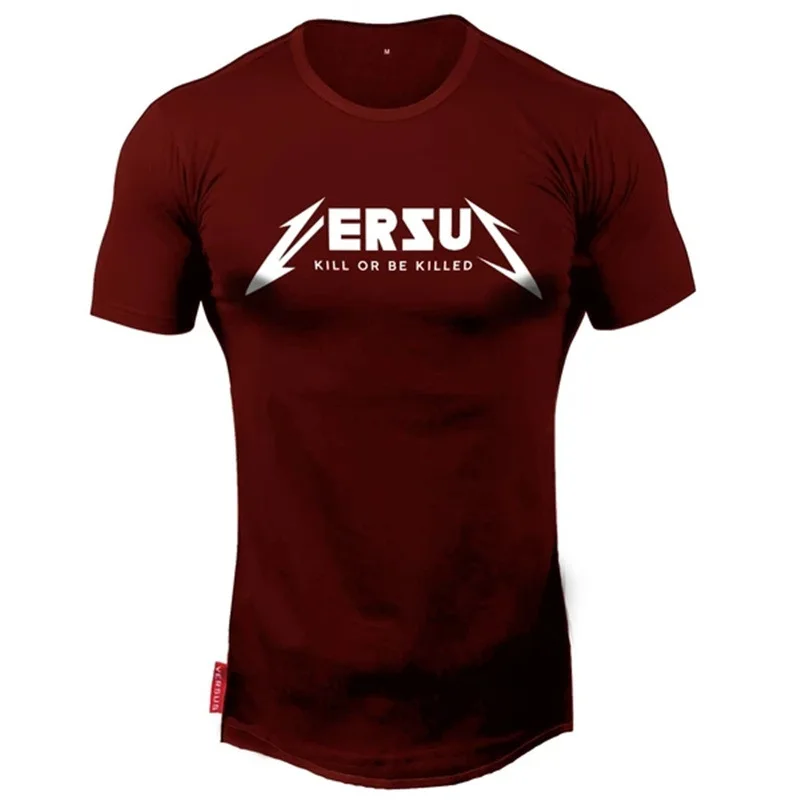 

Camiseta esportiva justa masculina, camiseta para exercício físico, em 5 cores, ajuste, academia, musculação e exercício, novo