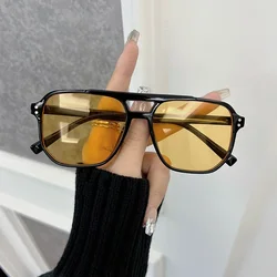 Unisex Retro Square Sunglasses - Classic Designer Fashion Shades (Other)