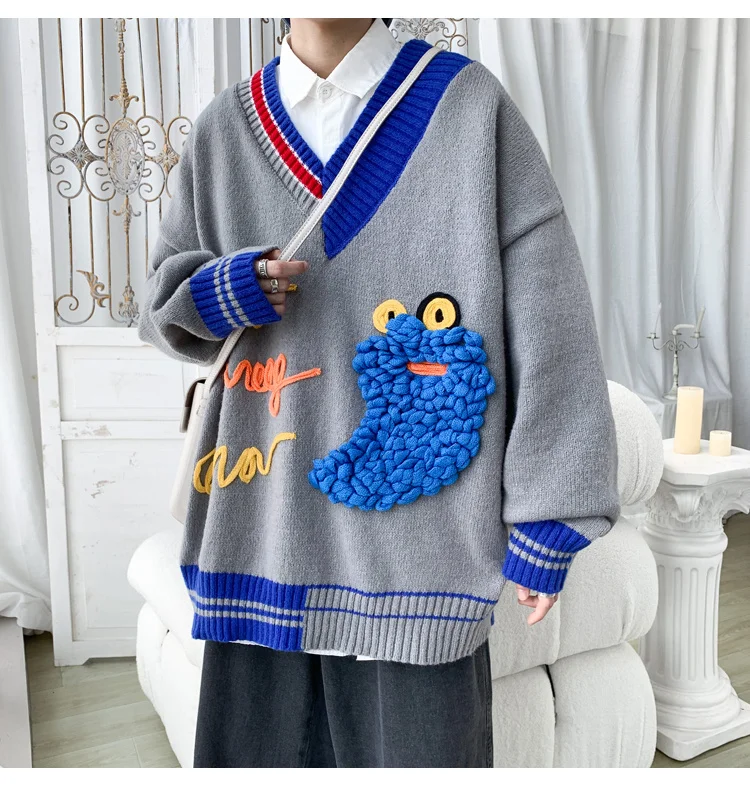 cartoon knitted sweater