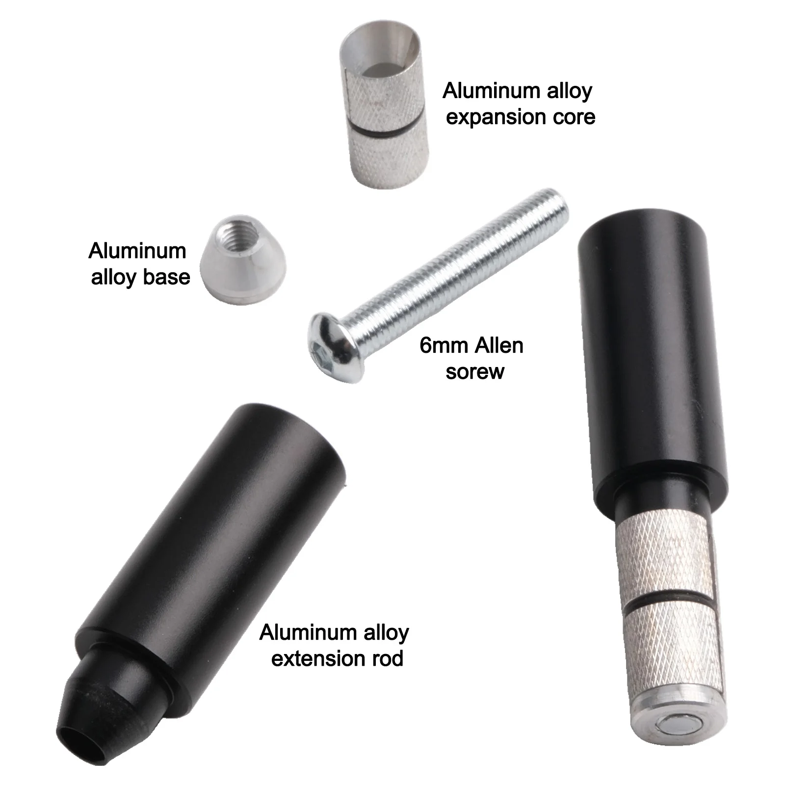 2PCS Mountain Bike Handlebar Bar End Extender 15-20mm Adapter Aluminum Alloy Extension Accessory bicycle accessories,bicycle handlebar,bicycle handlebar extender,bicycle handlebar extension