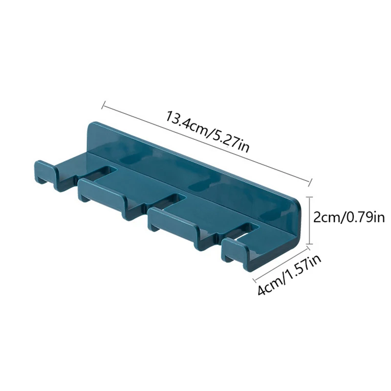 Toothbrush Storage Rack Multi-purpose Toothbrush Holder Free Punching Wall Mounted Hanging Hook For Bathroom Toilet Bedroom