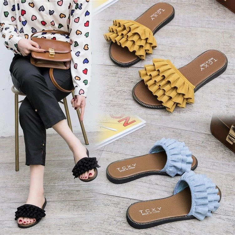 Zapatillas peludas para mujer, chanclas planas a la zapatos de exterior, 2022| | - AliExpress