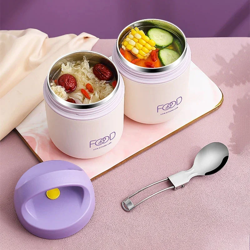 Stackable Stainless Steel Food Container With Portable Handle Insulated  Compartment Tiffin Lunch Box Keeps Food Hot For Office - AliExpress