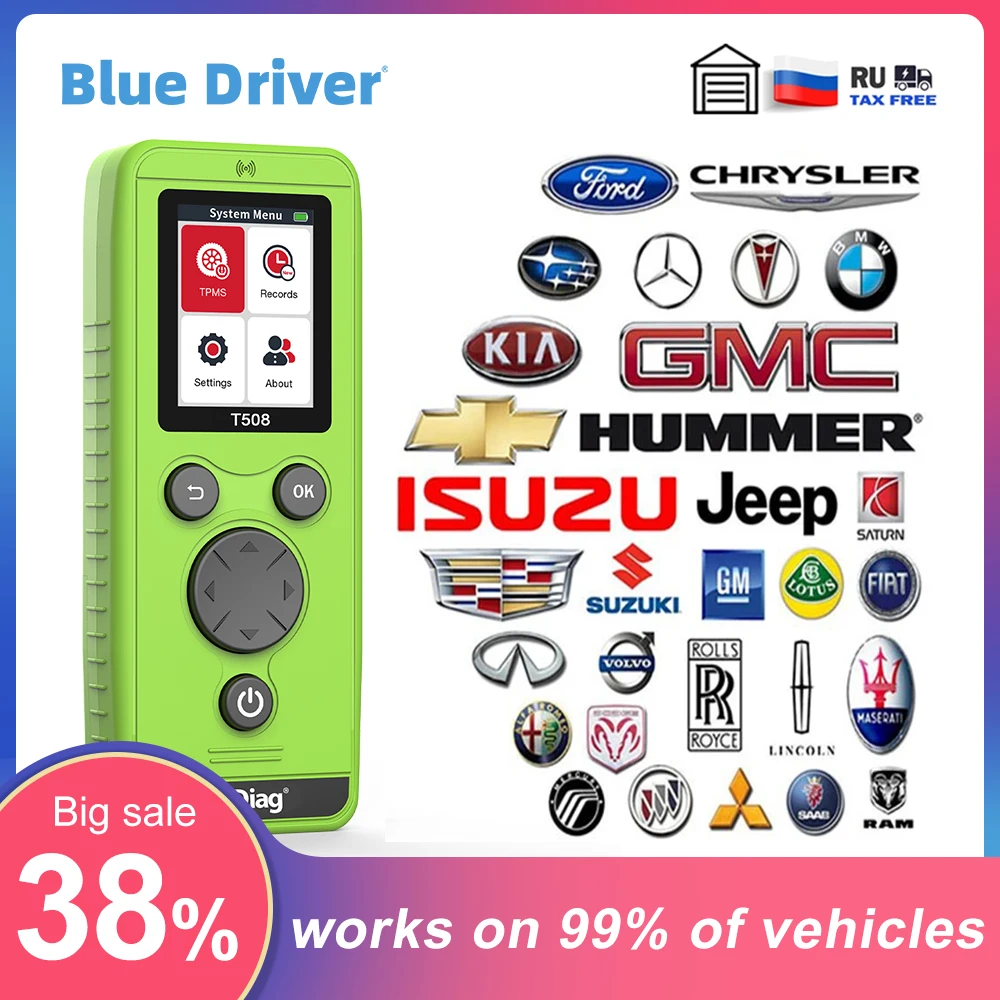 Universal TPMS Relearn Tool Tyre Pressure Sensor Reset Tool T508 U508