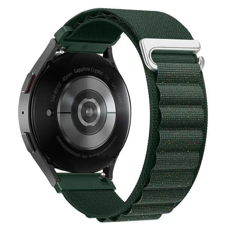 Durable Nylon Alpine Loop Strap, 20mm/22mm, for Smartwatch Bracelet Wristbands