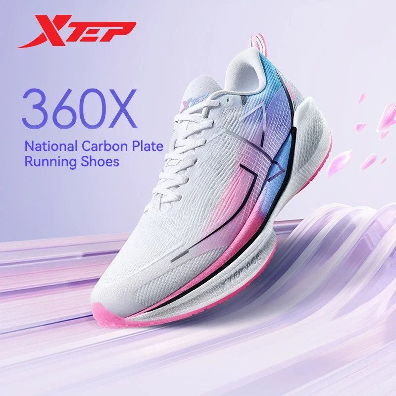 Xtep 360X Running Shoes For Women 2024 Spring Lightweight Sports