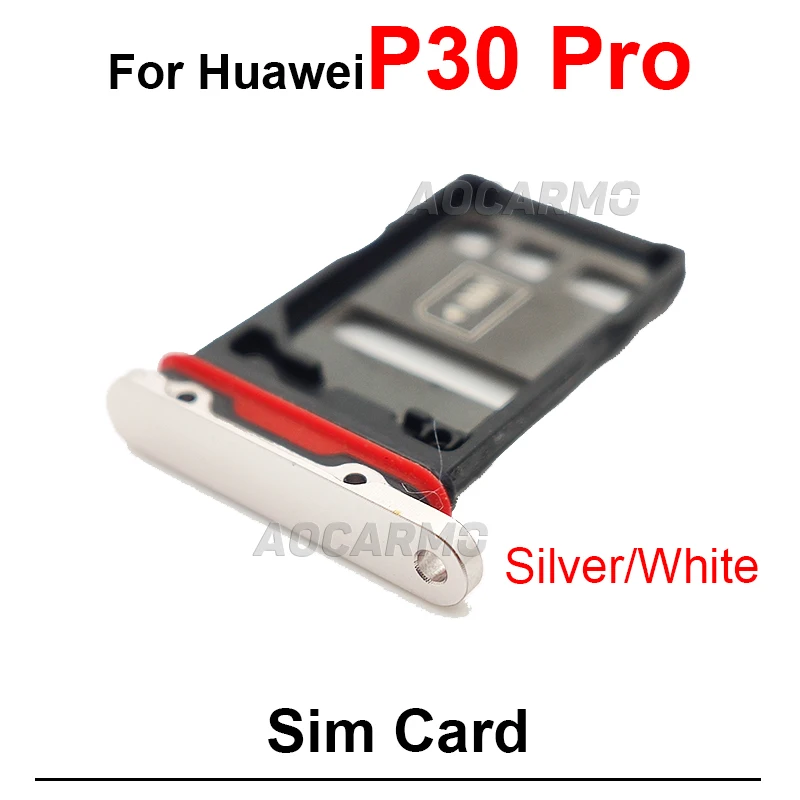 Plateau Carte SIM Pour Huawei P30 Lite - Bleu - Pièce D'origine - Occasion